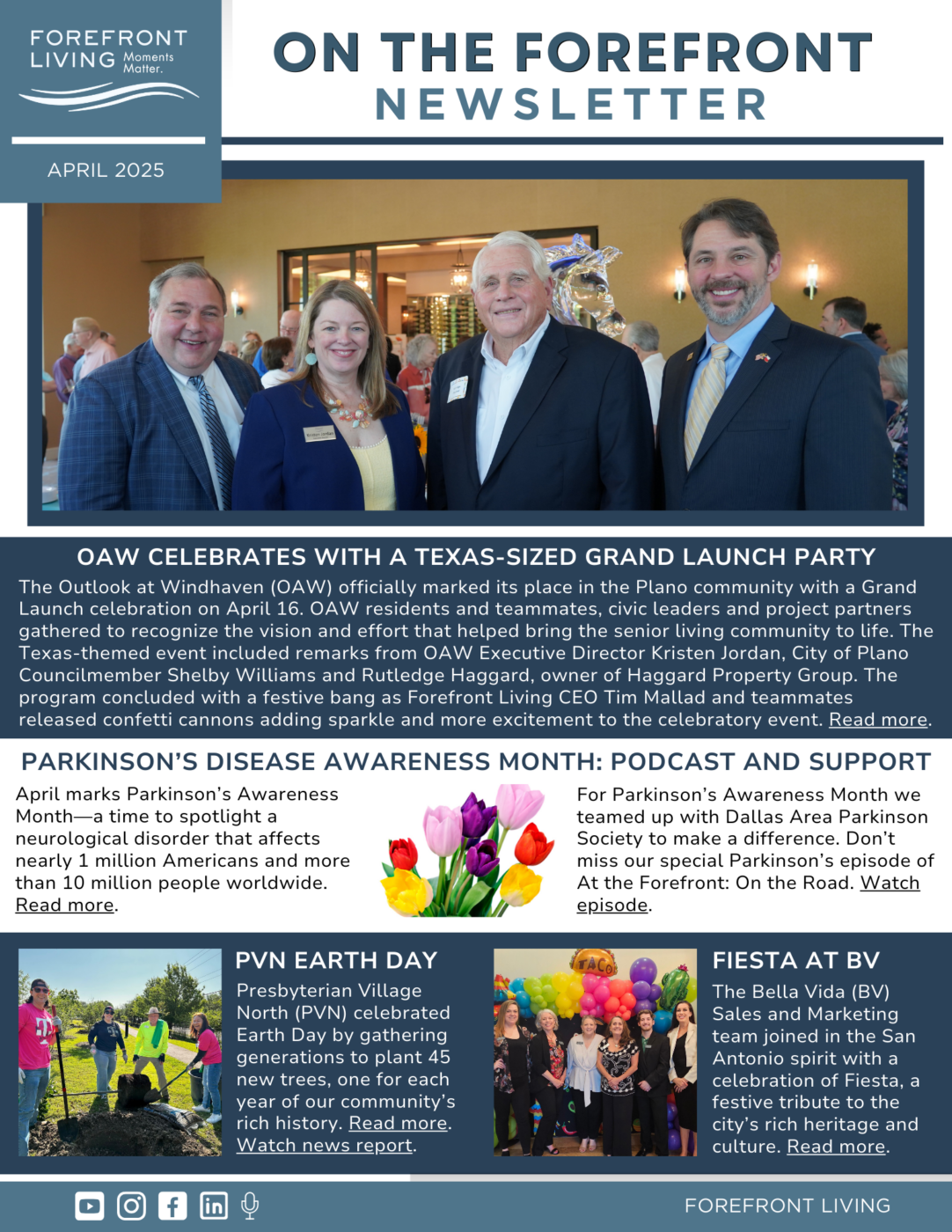 On the Forefront - April 2025 Newsletter