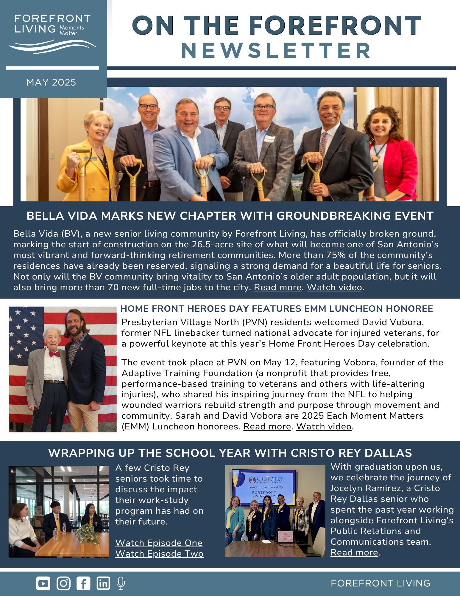 On the Forefront – May 2025 Newsletter