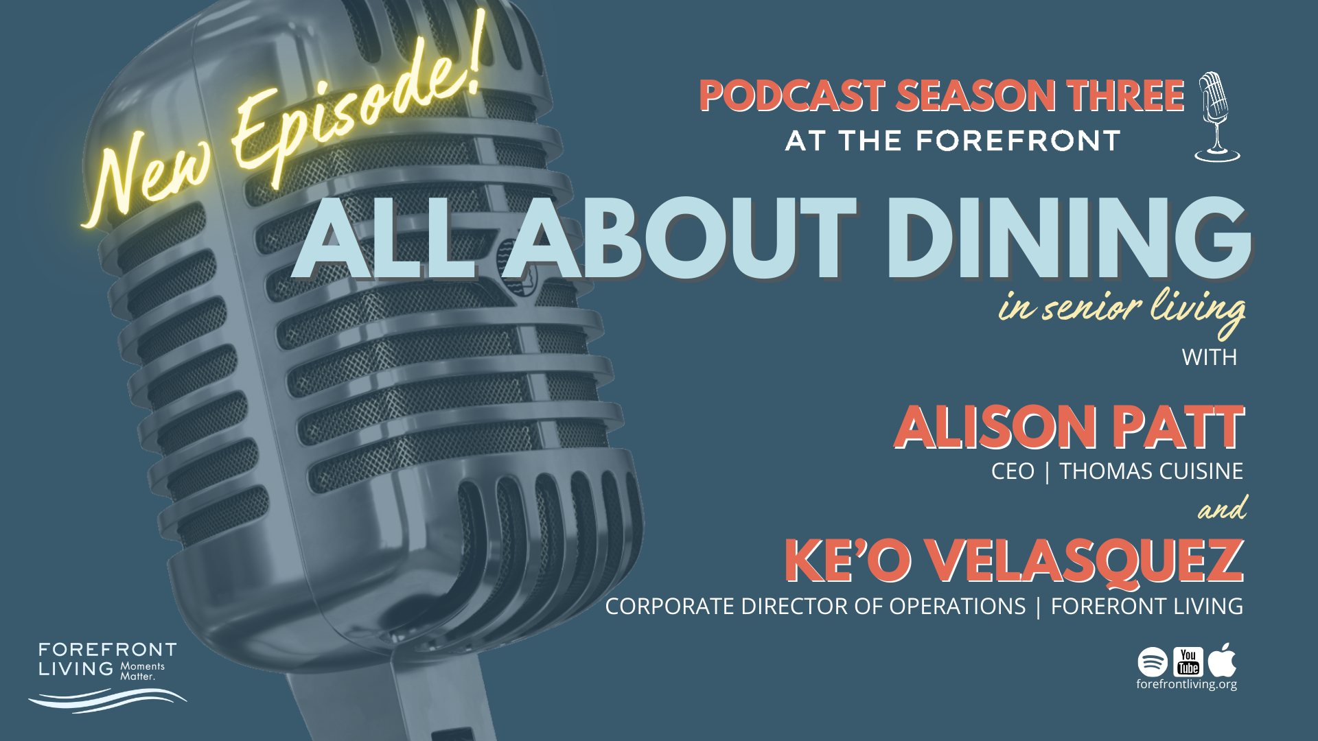 At The Forefront Podcast – Dining with Thomas Cuisine