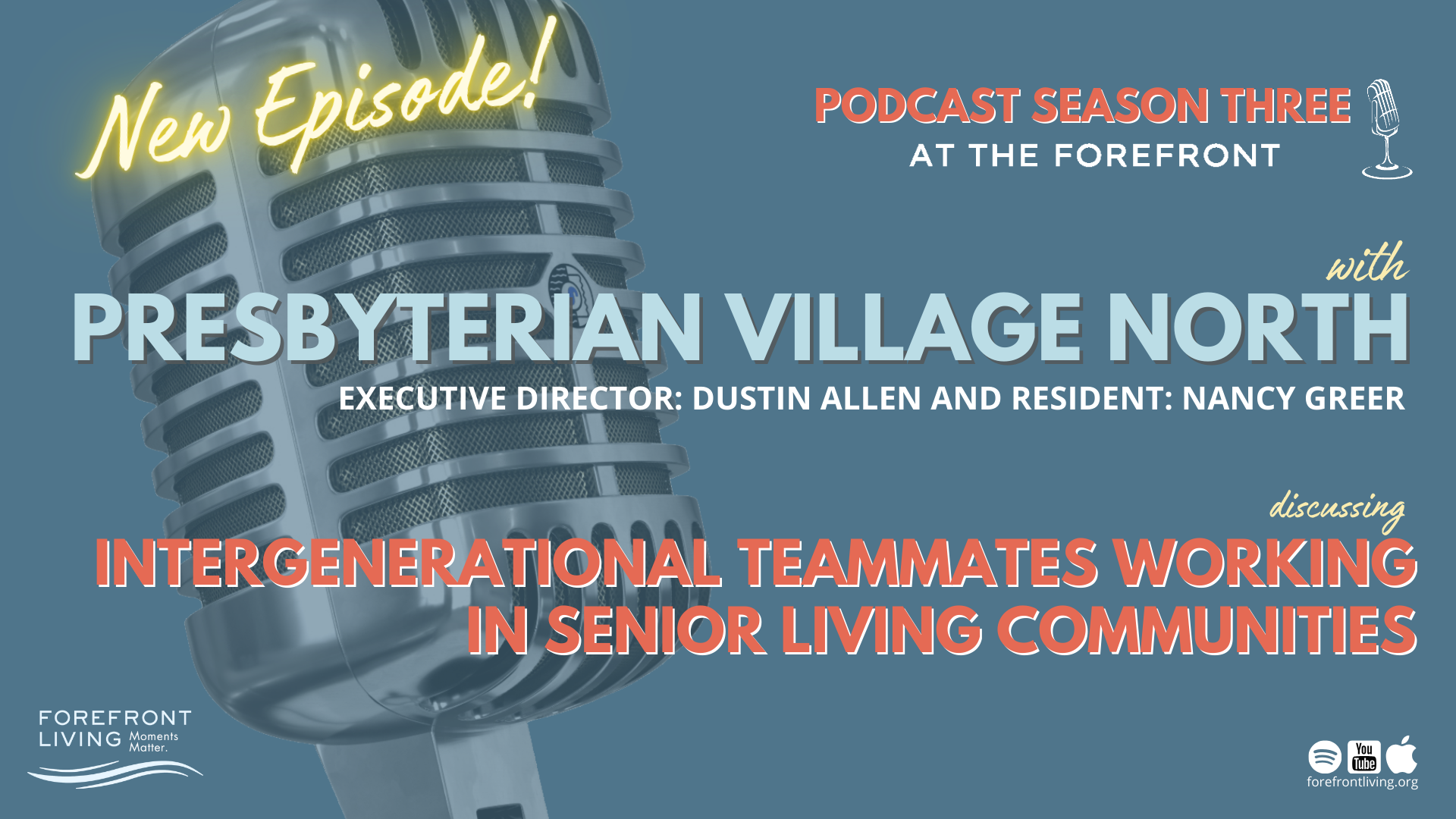 At The Forefront Podcast – Student Servers Working in Senior Living Communities (Part Two)