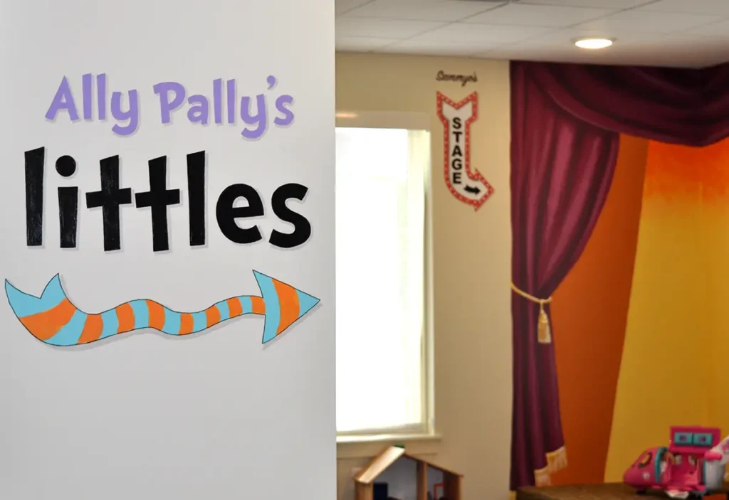 Ally Pally's Littles room signage