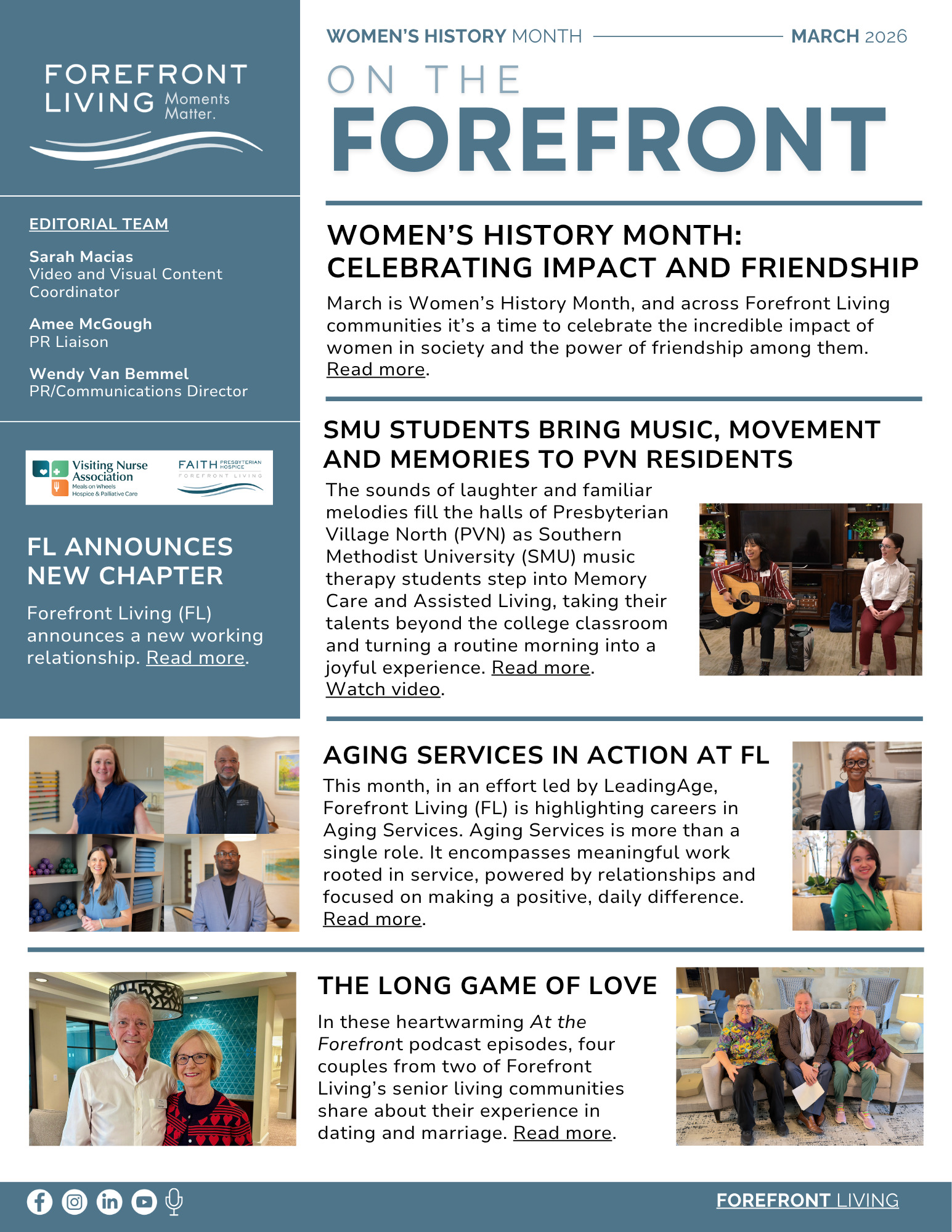 On the Forefront – MARCH 2026 Newsletter